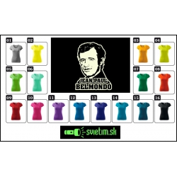 Dámske farebné retro tričká s Belmondom, nostalgicka spomienka Jean Paul Belmondo