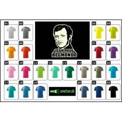 Detské farebné svietiace tričká Jean Paul Belmondo retro darček s Belmondom