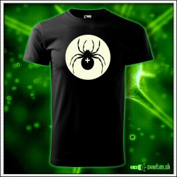 Pánske tričká Pavúk s fosforovou svietiacou potlačou tričko s pavúkom darček k narodeninám vianoce oslavu