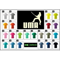 detské farebné svietiace tričká Uma, vtipné tričká s potlačou