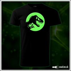 Pánske svietiace tričká Dinosaurus so svietiacou potlačou tričko s dinosaurom darček k narodeninám vianoce oslavu