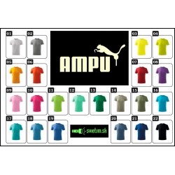 detské farebné svietiace tričká Ampu, vtipné tričká s potlačou