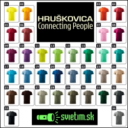 unisex farebné svietiace tričko Hruškovica, vtipné tričká s potlačou
