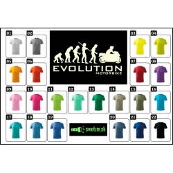 detské farebné svietiace tričká Evolution motorbike, vtipné tričká s potlačou
