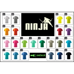 detské farebné svietiace tričká ninja, vtipné tričká s potlačou