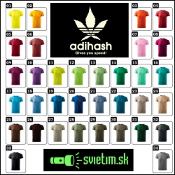 unisex farebné svietiace tričká Adihash, vtipné tričká s potlačou