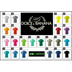 detské farebné svietiace tričká Dolce & Banana, vtipné tričká s potlačou