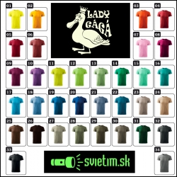 unisex farebné svietiace tričká Lady Gágá, vtipné tričká s potlačou