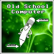 Vtipné retro tričká Old school computer, vintage nostalgický darček