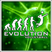 Vtipné svietiace tričká Evolution Volleyball vtipné volejbalové tričká