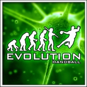 Vtipné svietiace tričká Evolution Handball vtipné hádzanárske tričká